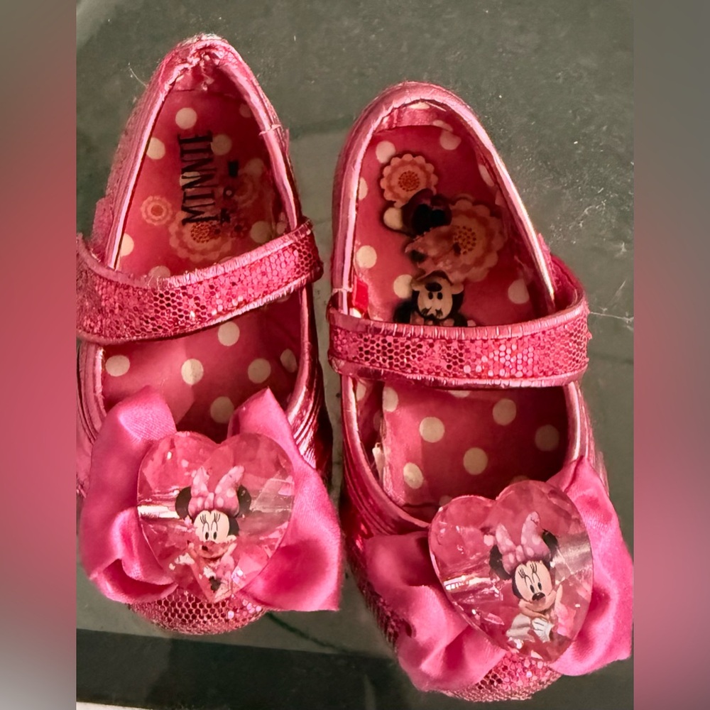Pink Minnie Mouse Kids Shoes